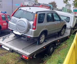 Wypadek koło Lubieni. Zderzyły się trzy auta, są poszkodowani