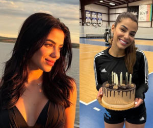 Piękna siatkarka rozbierała się dla fanów. Teraz urodziła dziecko! Poznajesz? [ZDJĘCIA]