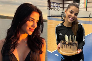 Piękna siatkarka rozbierała się dla fanów. Teraz urodziła dziecko! Poznajesz? [ZDJĘCIA]