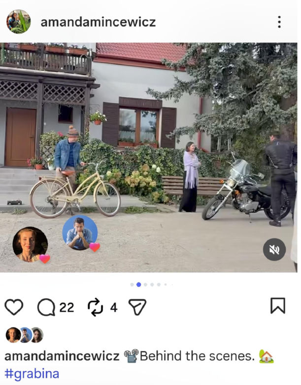 M jak miłość na planie. Agnes (Amanda Mincewicz), Paweł (Rafał Mroczek), nowy bohater