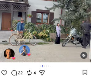 M jak miłość na planie. Agnes (Amanda Mincewicz), Paweł (Rafał Mroczek), nowy bohater