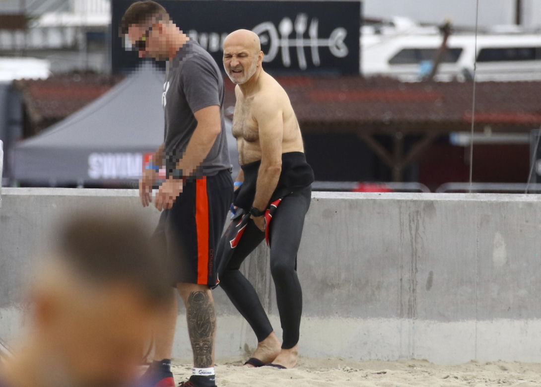Kazimierz Marcinkiewicz na zawodach Enea Ironman w Gdyni