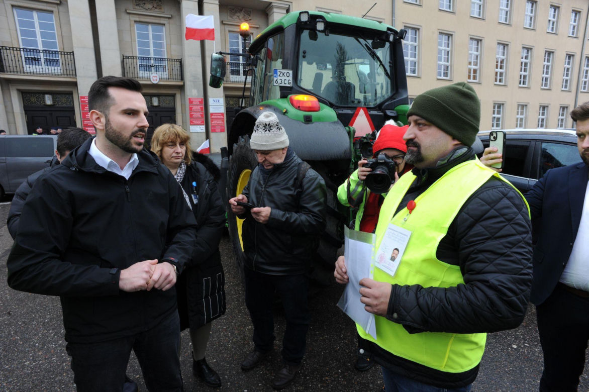 Protest rolników w Koszalinie