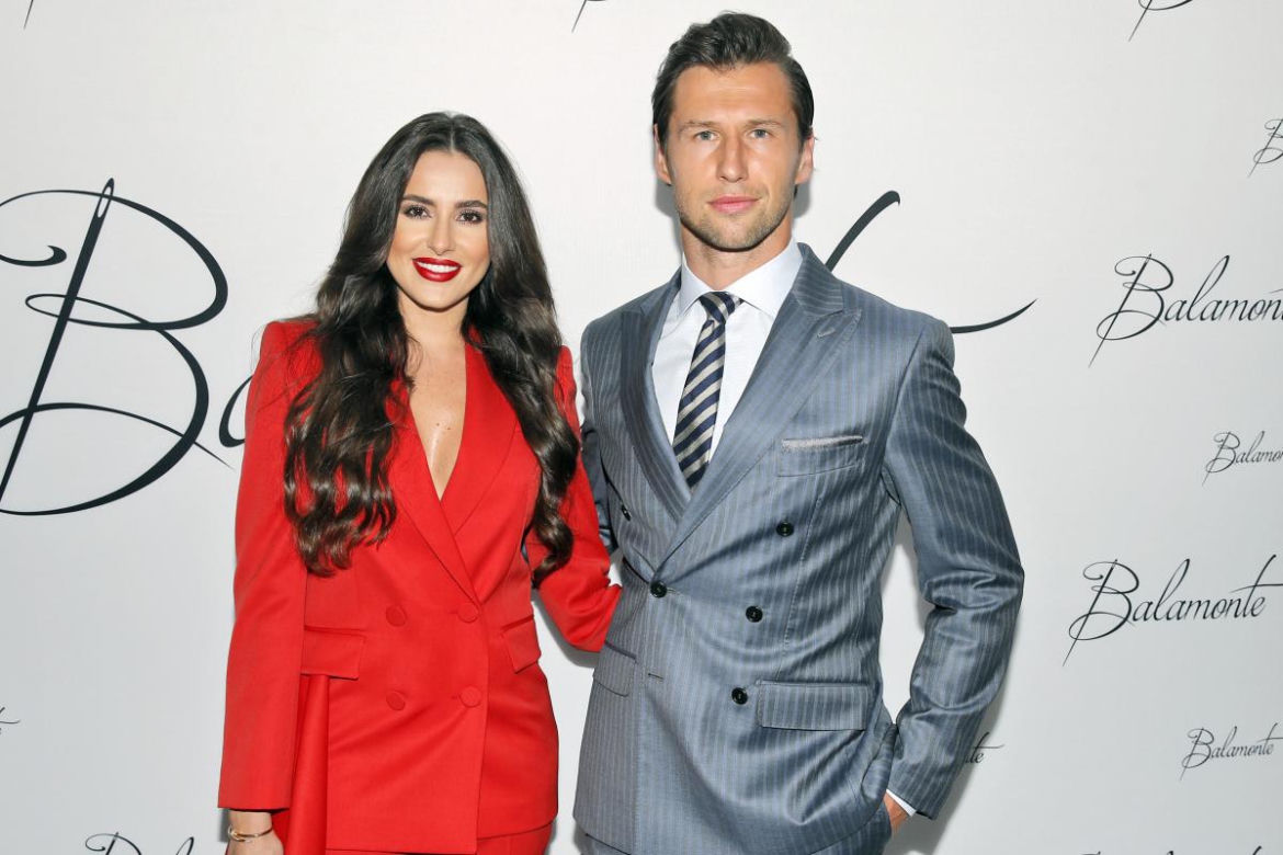 Grzegorz Krychowiak i Celia Jaunat