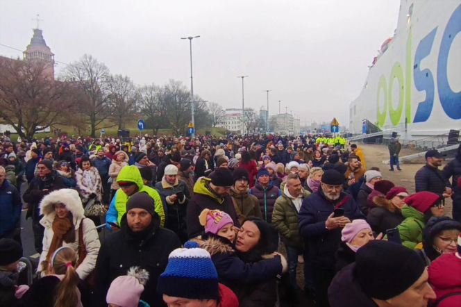 Chrzest promu Jantar Unity