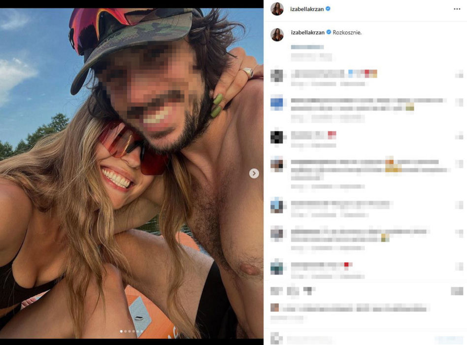 Izabella Krzan musiała sie rozstać