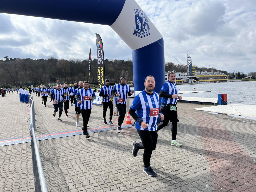 Kibolska Dycha 2024. Wyjątkowy bieg kibiców Lecha Poznań