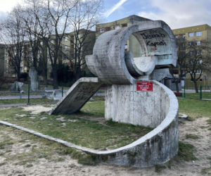 Betonowa zjeżdżalnia w Tychach