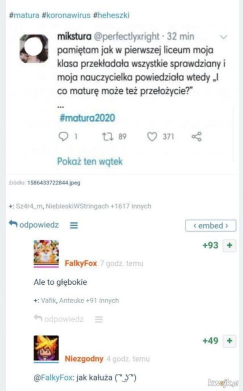 Matura 2022: MEMY o egzaminie dojrzałości