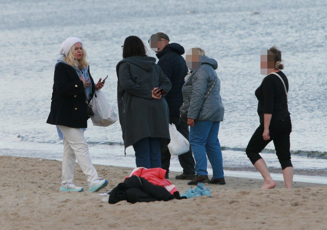 Morsy dorwały Joannę Kurowską na plaży