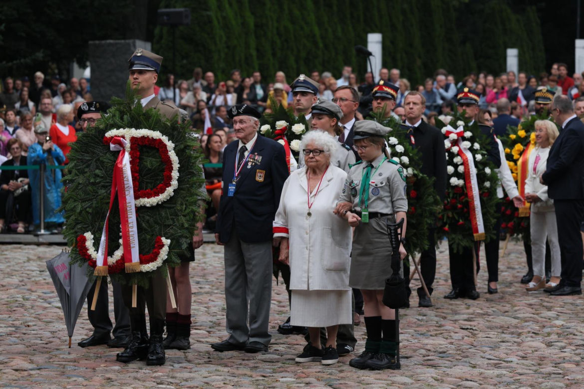 Uroczystość pod pomnikiem Polegli Niepokonani (1.08.2025)
