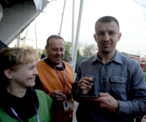 Adamek na trybunach