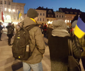 Bydgoszcz. Protest przeciwko wojnie w Ukrainie