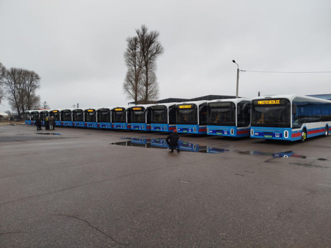 Nowe chińskie autobusy elektryczne marki Yutong w Siedlcach