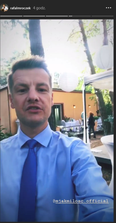 M jak miłość. Paweł Zduński (Rafał Mroczek) na planie