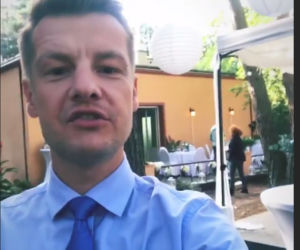 M jak miłość. Paweł Zduński (Rafał Mroczek) na planie