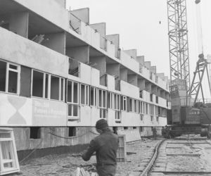 Nowo zbudowane wieżowce przy ówczesnej ul. Józefa Wieczorka (dziś ul. kard. Stefana Wyszyńskiego), 1973 r.