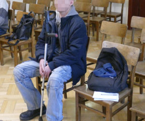 Michała jest inwalidą, bo kolega skatował go nożycami i łopatą. „Mam dziurę w czaszce”