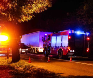 Tragedia w Zabrzu. Pieszy został potrącony przez ciężarowkę, gdy przebiegał przez ulicę koło przystanku [ZDJĘCIA]