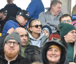 PRES Grupa Deweloperska Toruń - Stelmet Falubaz Zielona Góra, zdjęcia kibiców i zawodników ze sparingu na Motoarenie