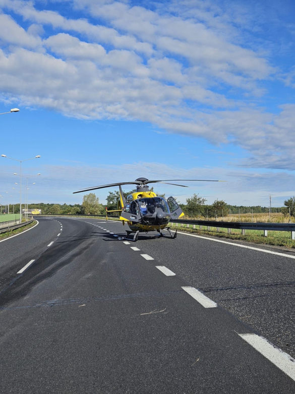 Wypadek dwóch ciężarówek na A4. Jedna osoba ranna, ogromne utrudnienia w kierunku Wrocławia