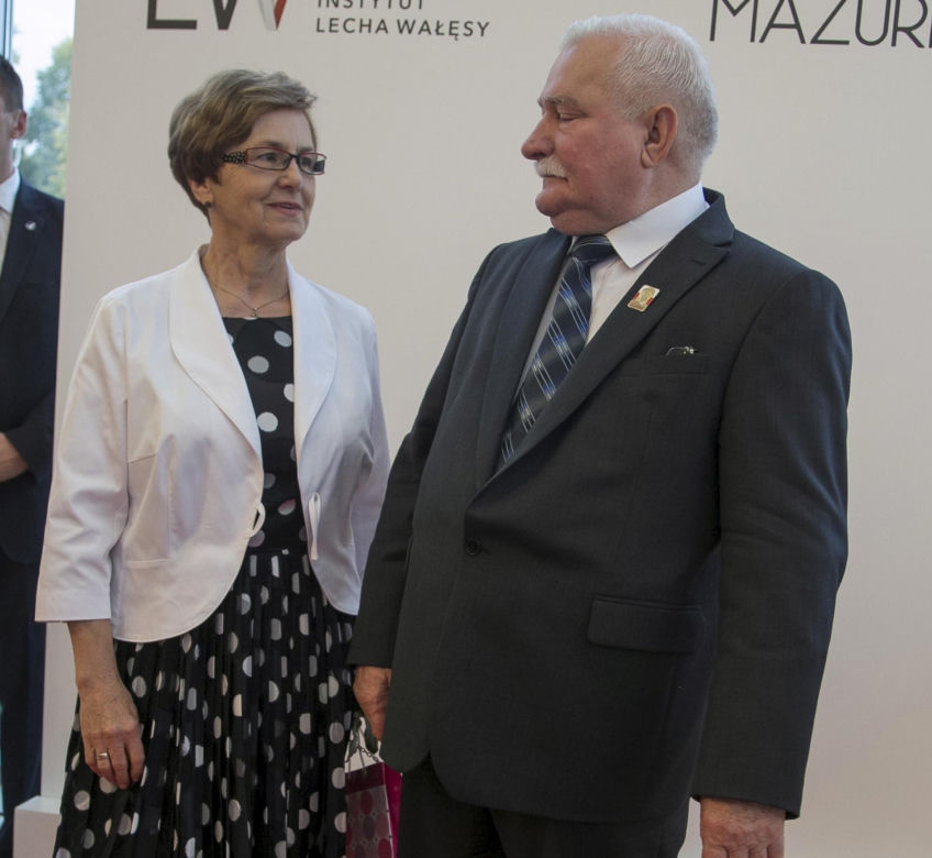 Lech Wałęsa z żoną Danutą