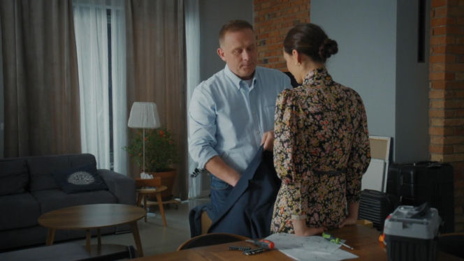 M jak miłość odc. 1920. Artur Rogowski (Robert Moskwa), Joanna (Dominika Sakowicz)