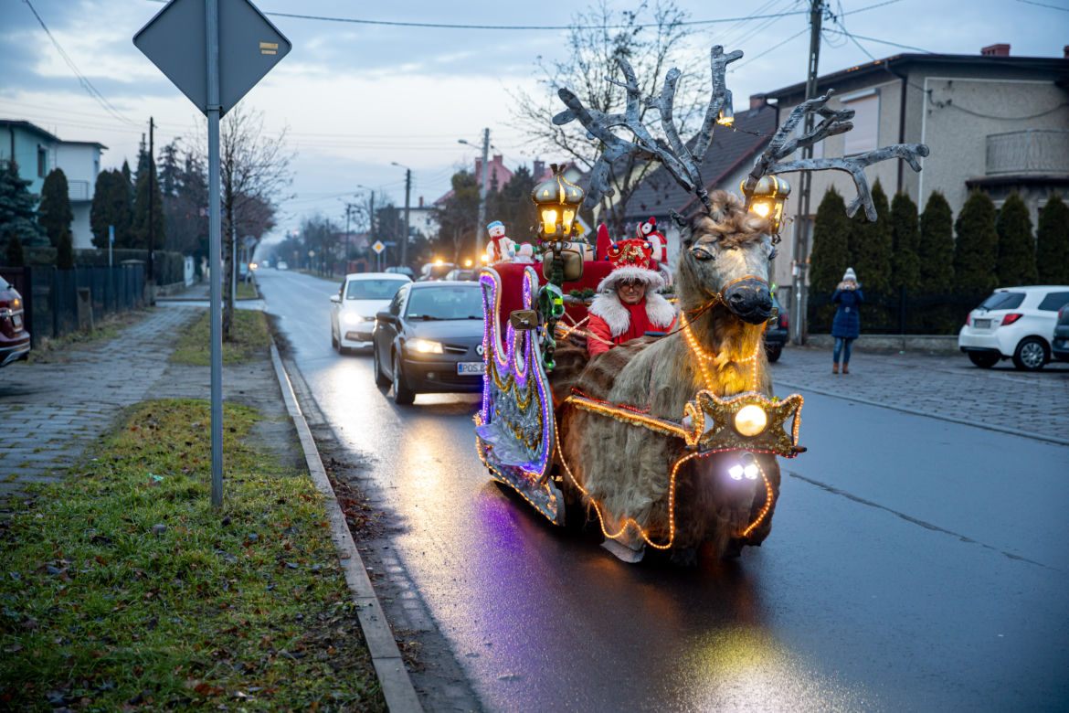 Zrobił sanie Świętego Mikołaja
