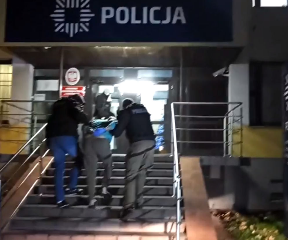 screen z filmiku opublikowanego przez policję