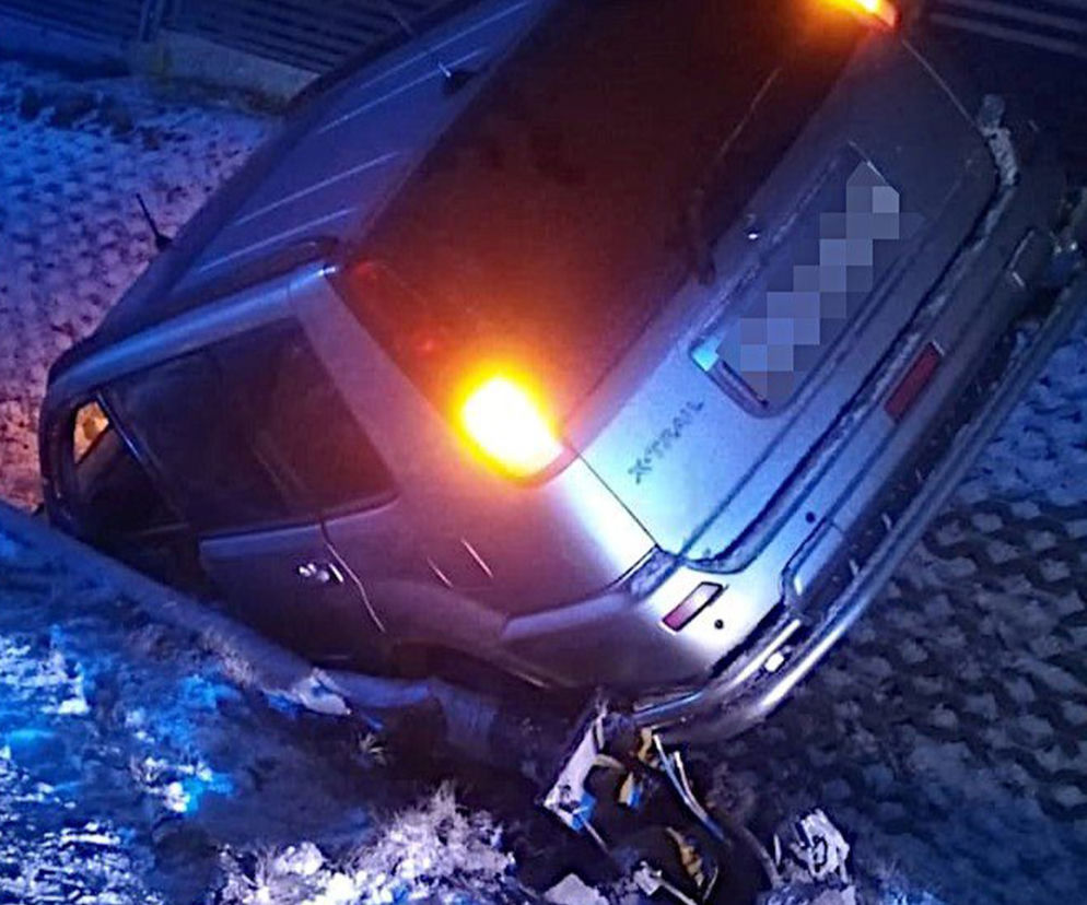 SUV wpadł do rowu. Kierowca zapłacił ogromny mandat