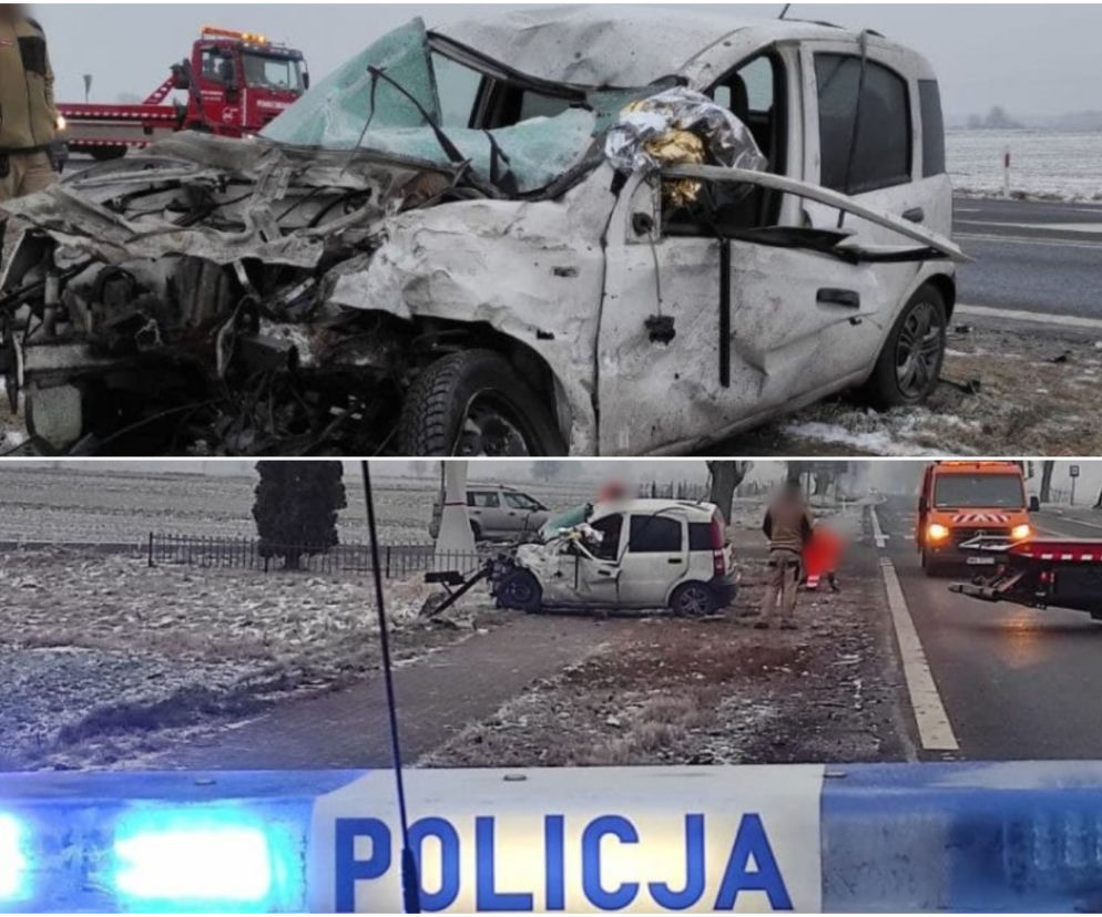 Kręgi. 27-latka ciężko ranna! Wjechała prosto pod tira, z jej fiata została miazga [ZDJĘCIA]