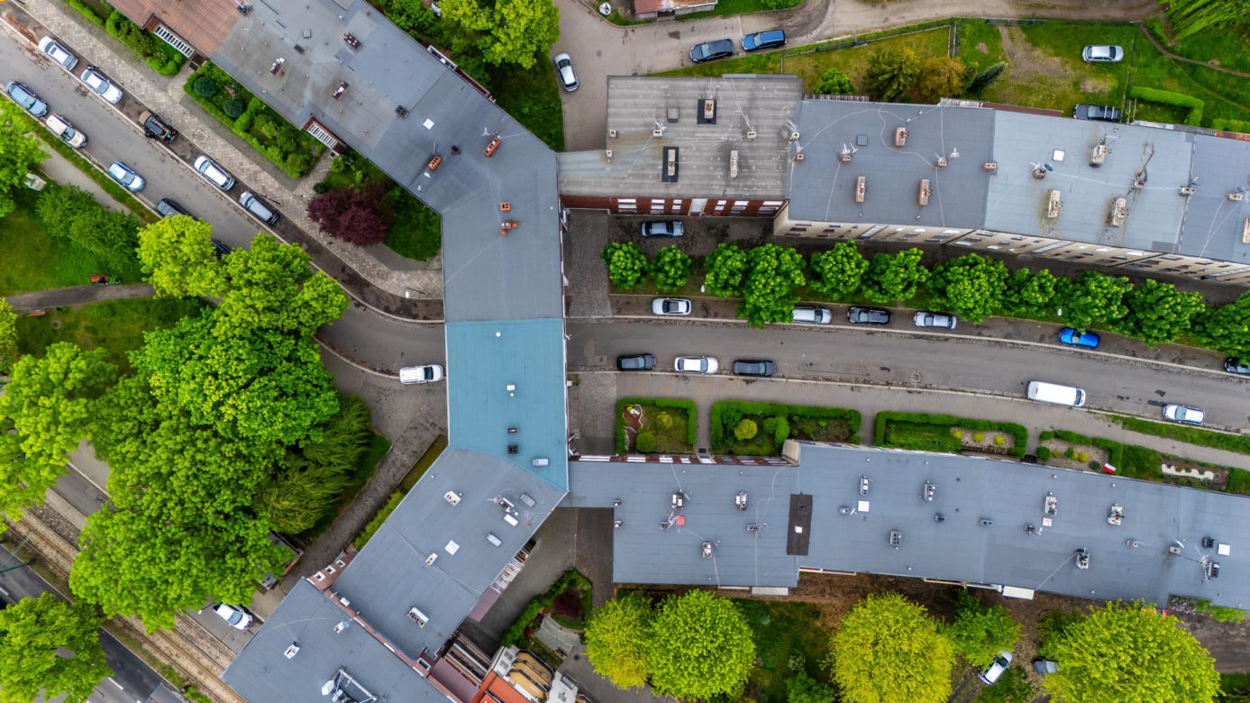 Plac Słowiański w Zabrzu - przedwojenna zabudowa