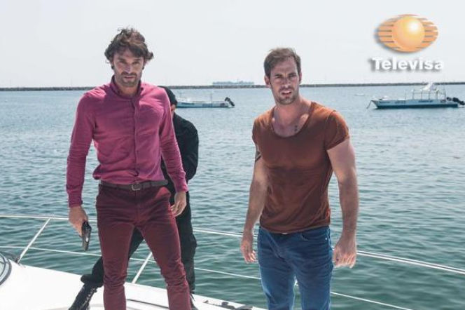 Burza. Damian (William Levy), Hernan (Ivan Sanchez)