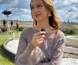 Karolina Ludwiniak na planie Rancza