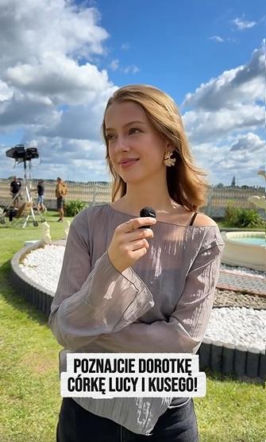 Karolina Ludwiniak na planie "Rancza"