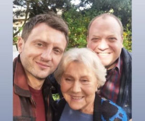 M jak miłość. Teresa Lipowska (Barbara), Tadeusz (Bartłomiej Nowosielski), Bartek (Arkadiusz Smoleński)