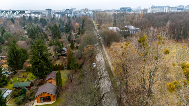 Przyszła trasa tramwaju wzdłuż Pola Mokotowskiego w Warszawie