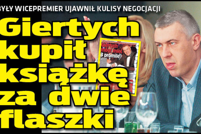 Giertych kupił książkę za dwie flaszki