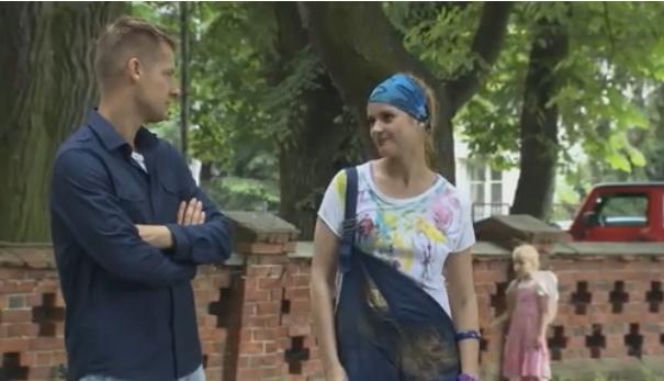 M jak miłość odc. 1022. Paweł (Rafał Mroczek), Olga (Marta Ścisłowicz)