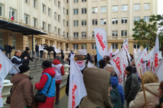 Pikieta nauczycieli w Rzeszowie