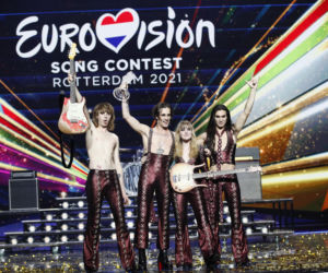 Eurowizja 2021 - Włochy i grupa Maneskin - radość po zwycięstwie