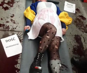 Monika leżała w kałuży krwi między kasami. Wstrząsający protest w rosyjskim sklepie w Jaworznie