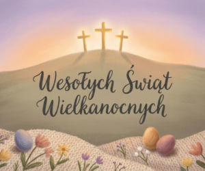 Religijna kartka na Wielkanoc