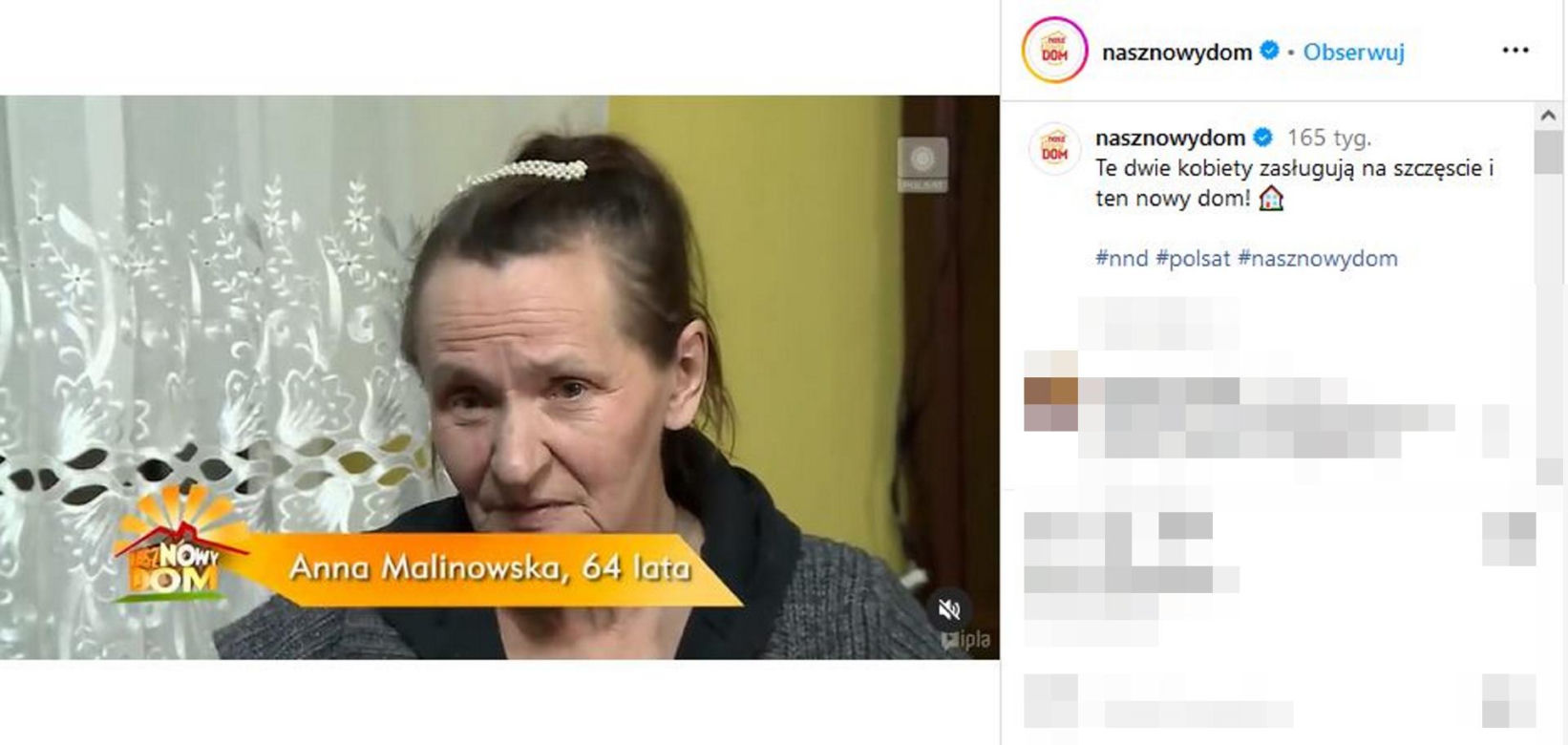 Nie żyje uczestniczka programu "Nasz nowy dom". Pani Anna osierociła wnuczkę