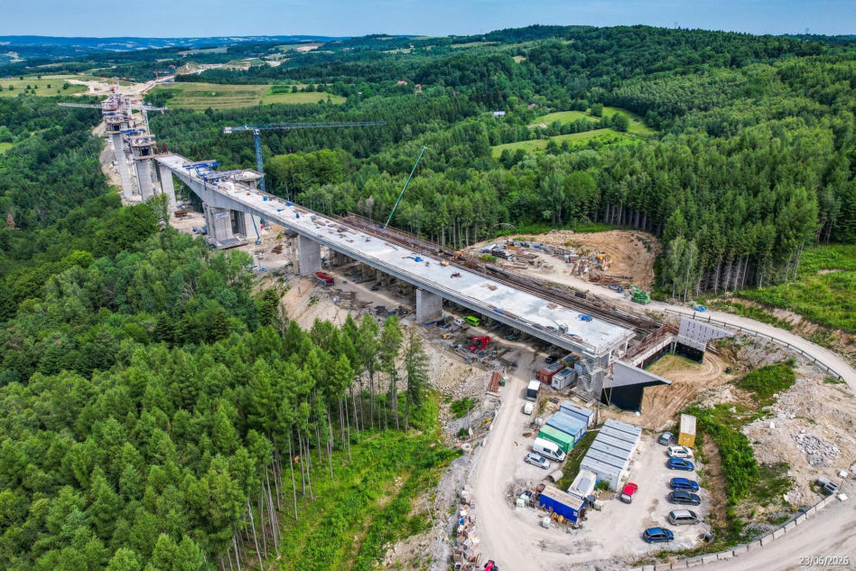 Budowa S19 - Babica Jawornik z najwyższą estakadą w Polsce
