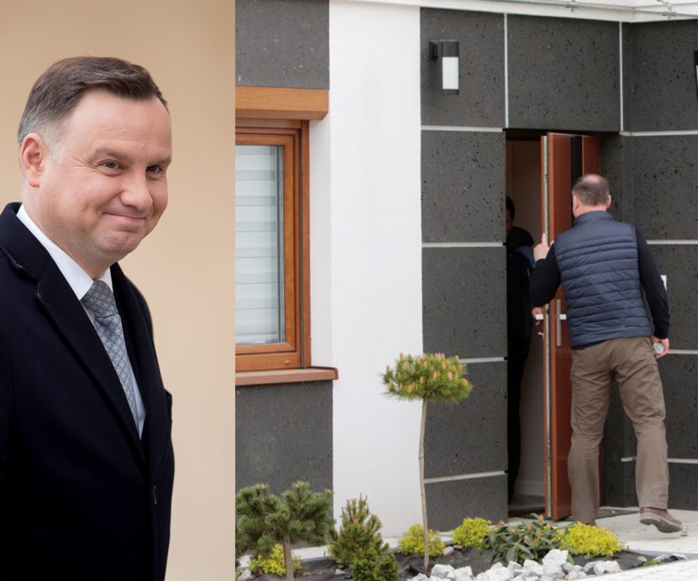 Prezydent Andrzej Duda w nowej willi