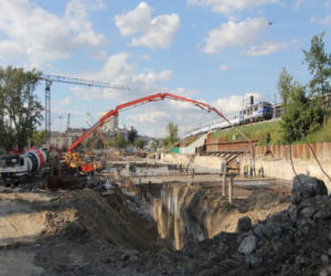 Metro Warszawskie - stacja Stadion w budowie