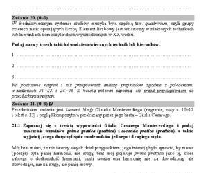 Historia muzyki matura