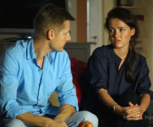 M jak miłość odc. 1036. Ala (Olga Frycz), Paweł (Rafał Mroczek)
