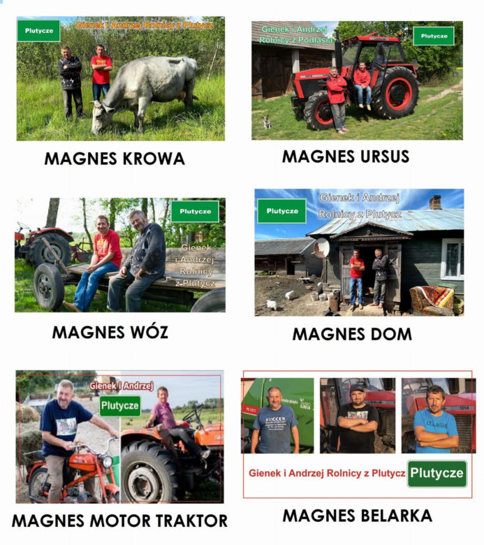 Podlasie. Gadżety z wizerunkiem Gienka i Andrzeja